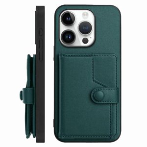 Foxdock Funda Para Iphone 16 Pro Con Bloqueo Rfid - Diseño Elegante Con Cierre De Botón
