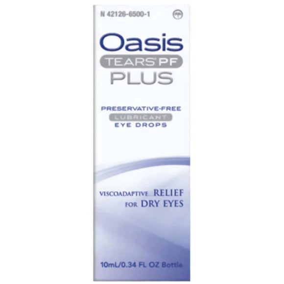 Gotas lubricantes para ojos Oasis Tears PF Plus, 10 ml