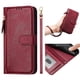 thumbnail image 5 of Funda Billetera Cremallera para iPhone 17 con Porta Tarjetas, Soporte y Correa Rojo, 5 of 5