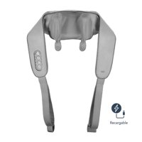 Ozu - Masajeador De Cuello Y Hombros Shiatsu Recargable Con Calor Gris