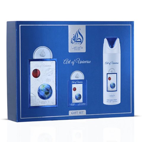Set De Regalo Lattafa Pride Arte Del Universo 3 Piezas 100 Ml