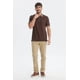 thumbnail image 4 of Polera Hombre Textura Cierre Polo Chocolate, 4 of 4