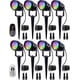thumbnail image 1 of Luces de paisaje SUNVIE de 12 W RGB que cambian de color, paquete de 8, 1 of 7