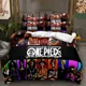 thumbnail image 1 of Roronoa Zoro Sanji Luffy Cartoon Anime Cartoon Figures Bedding Set Japanese One Piece Polyester Super Soft Quilt Cover for Kids Bed Sheets, 1 of 5