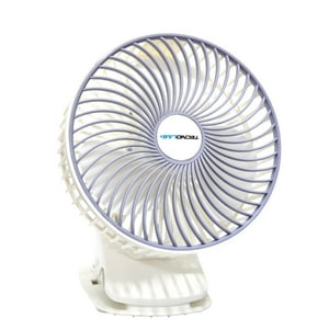 Ventilador Clip Portátil Recargable Tecnolab Tl674 Blanco