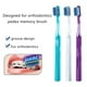 thumbnail image 3 of Clean Orthodontic Toothbrush Adult Dental Tooth Brush Set U A Trim Soft Bristles Brace Clean Oral Care Health Toothbrush 1pc, 3 of 3