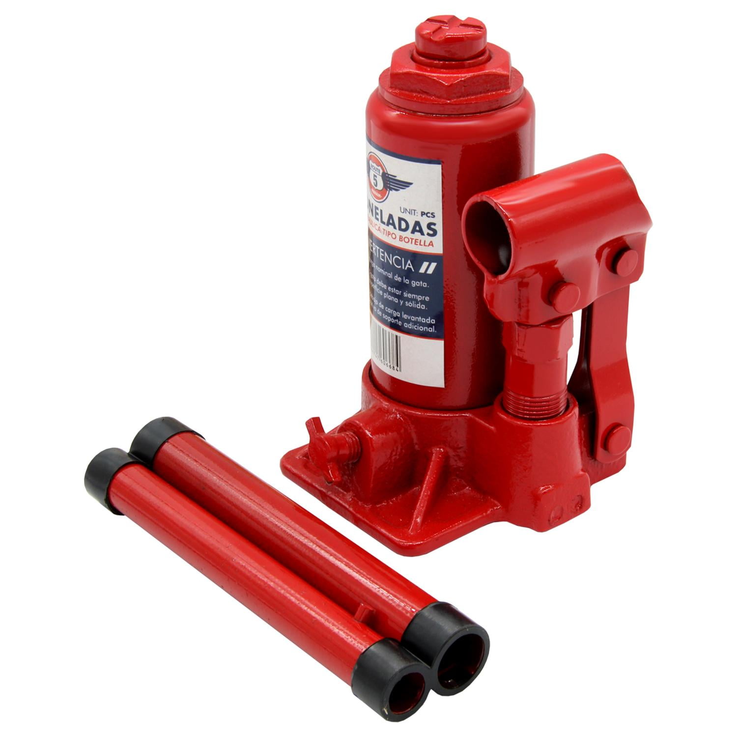 Route Cinco - Gata Hidráulica Botella 2t Rojo