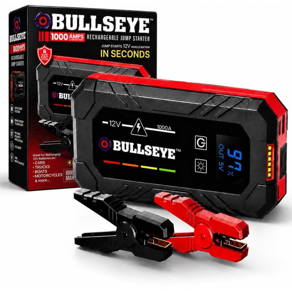 Arrancador De Batería Para Auto Bullseye Xl 1000a 12v Portátil