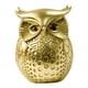 thumbnail image 3 of Estatua De Búho Para Decoración Del Hogar, Escultura De Animales De Resina Para Sala De Estar, Entrada, Oficina, Oro, 3 of 5