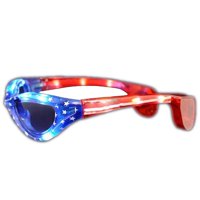 Blinkee - Las Gafas De Sol Led Parpadean Con Estrellas Y Rayas Patrióticas Para El 4 De Julio