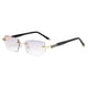thumbnail image 4 of Gafas De Luz Azul Rectángulo Sin Montura Para Ordenador Unisex Hombre Mujer Aureate 3.0X, 4 of 5