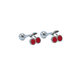 thumbnail image 1 of Aros cerezas tapa de seguridad piercing plata fina 925, 1 of 3