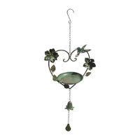 Ioensy - Comedero Para Pájaros Colgante De Diseño Retro Para Patio O Jardín.