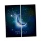 thumbnail image 5 of Conjunto de 2 paneles de impresión digital 3d cortinas 140x100cm luna cielo, 5 of 5