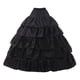 thumbnail image 1 of Aro nupcial crinolina enagua accesorios cinturo elástica para Cosplay , Negro 4 Aros, 1 of 5