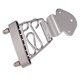thumbnail image 3 of Trapeze Shappiece Bridge Shirt Frame Para 6 String Archtop Jazz Guitar Silver, 3 of 3