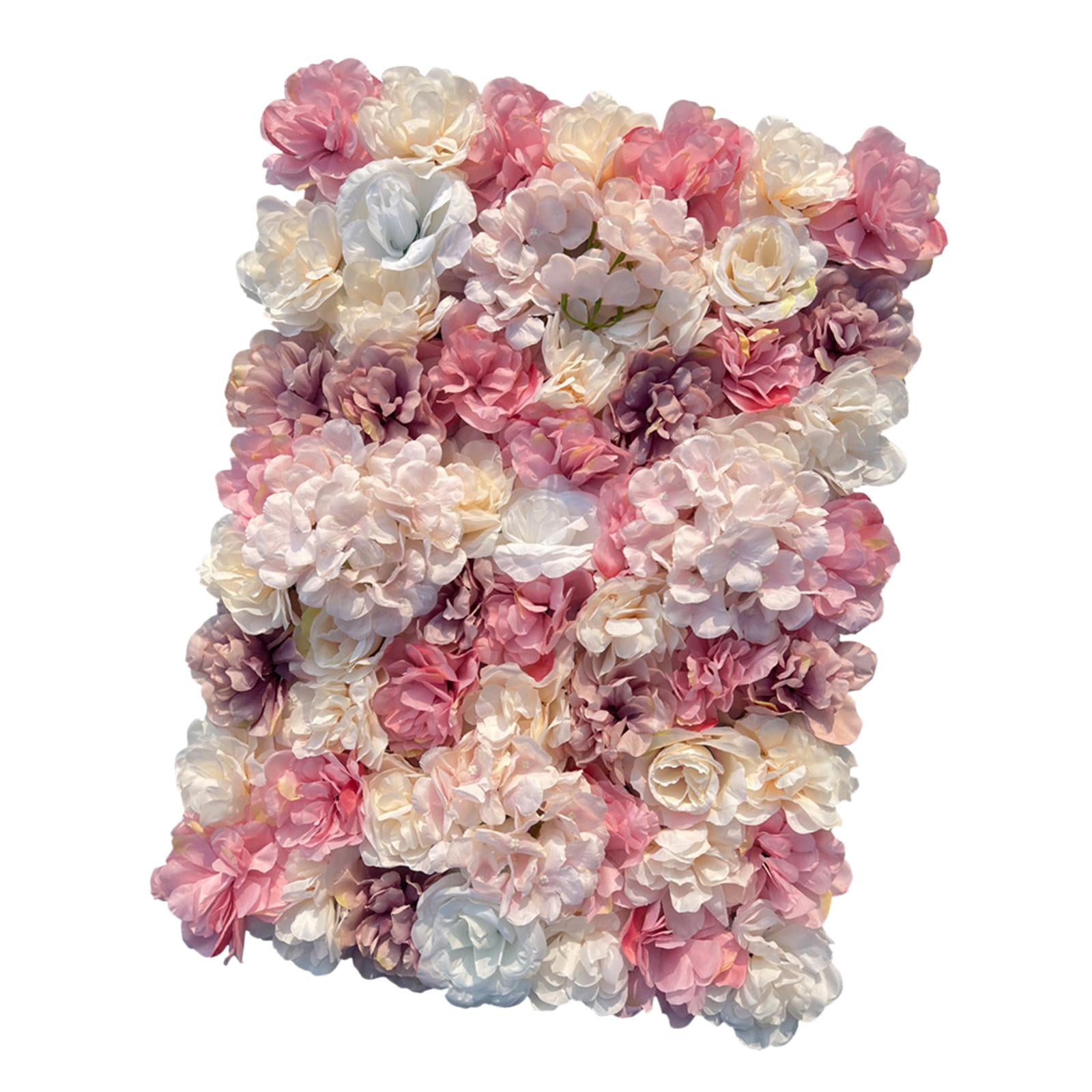 Bothyi - Panel De Pared De Flores Rosas De Seda Decoración De Fondo Para Fiesta De Boda Rosa Amarillo