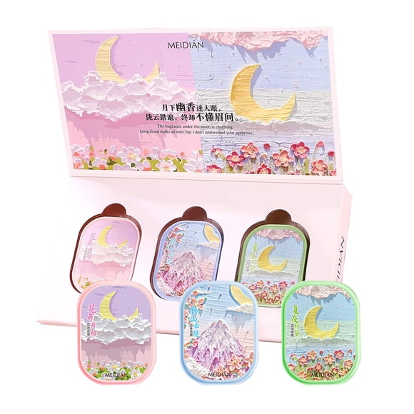 Set de perfume sólido Gireatick, 3 piezas, fragancia natural