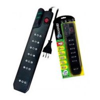 Mlab - Alargador Con Protección 1400Jl 5 Mts. Negro Microlab