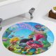 thumbnail image 5 of Alfombra Redonda Desmarcar Trolls Felpa Coral 60cm, 5 of 6