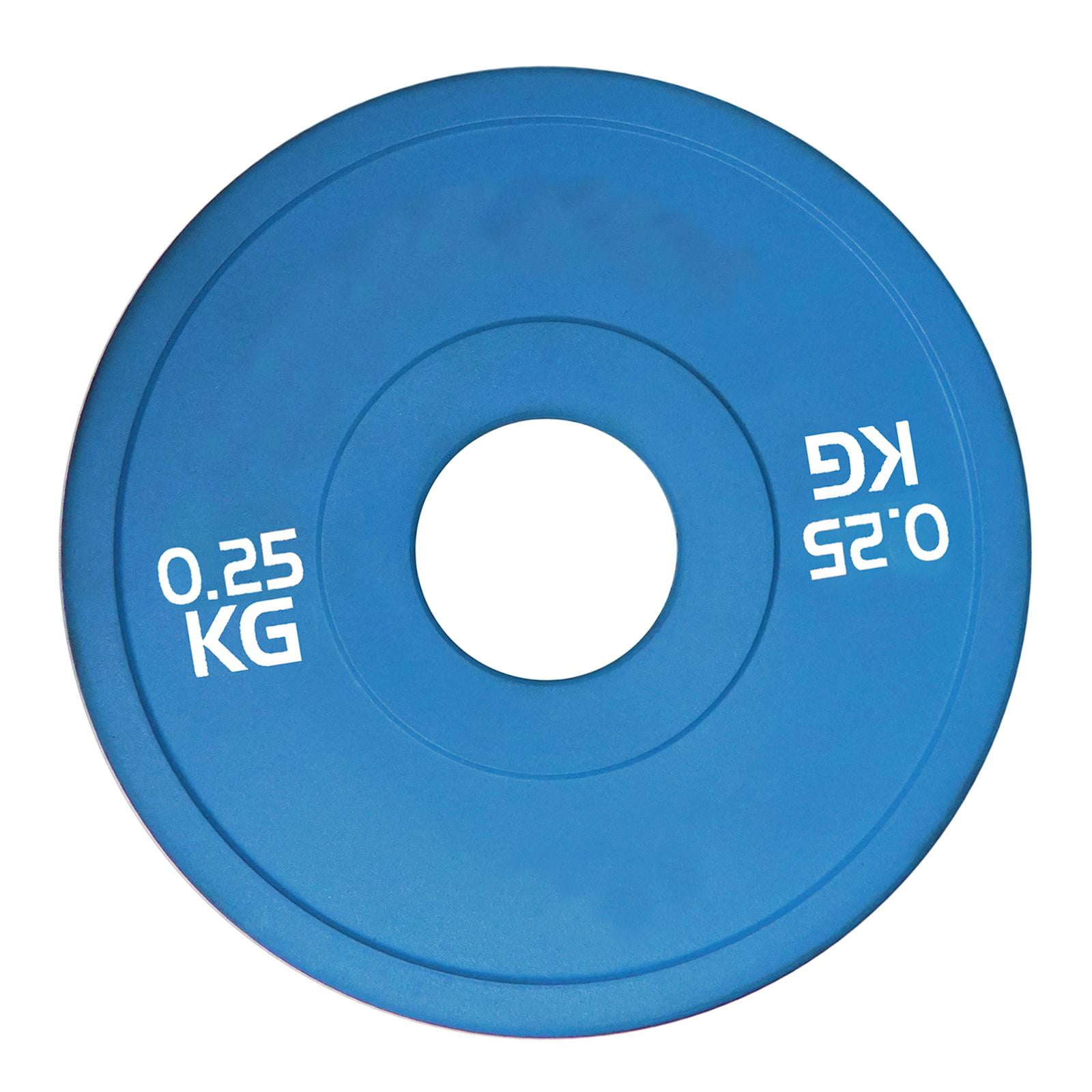 Magideal - Disco De Peso Portátil Con Diámetro Estándar Para Ajuste Universal Fabricado En Hierro Y Caucho Adecuado Para Entrenamiento De Fuerza Y Levantamiento Azul 025 Kg