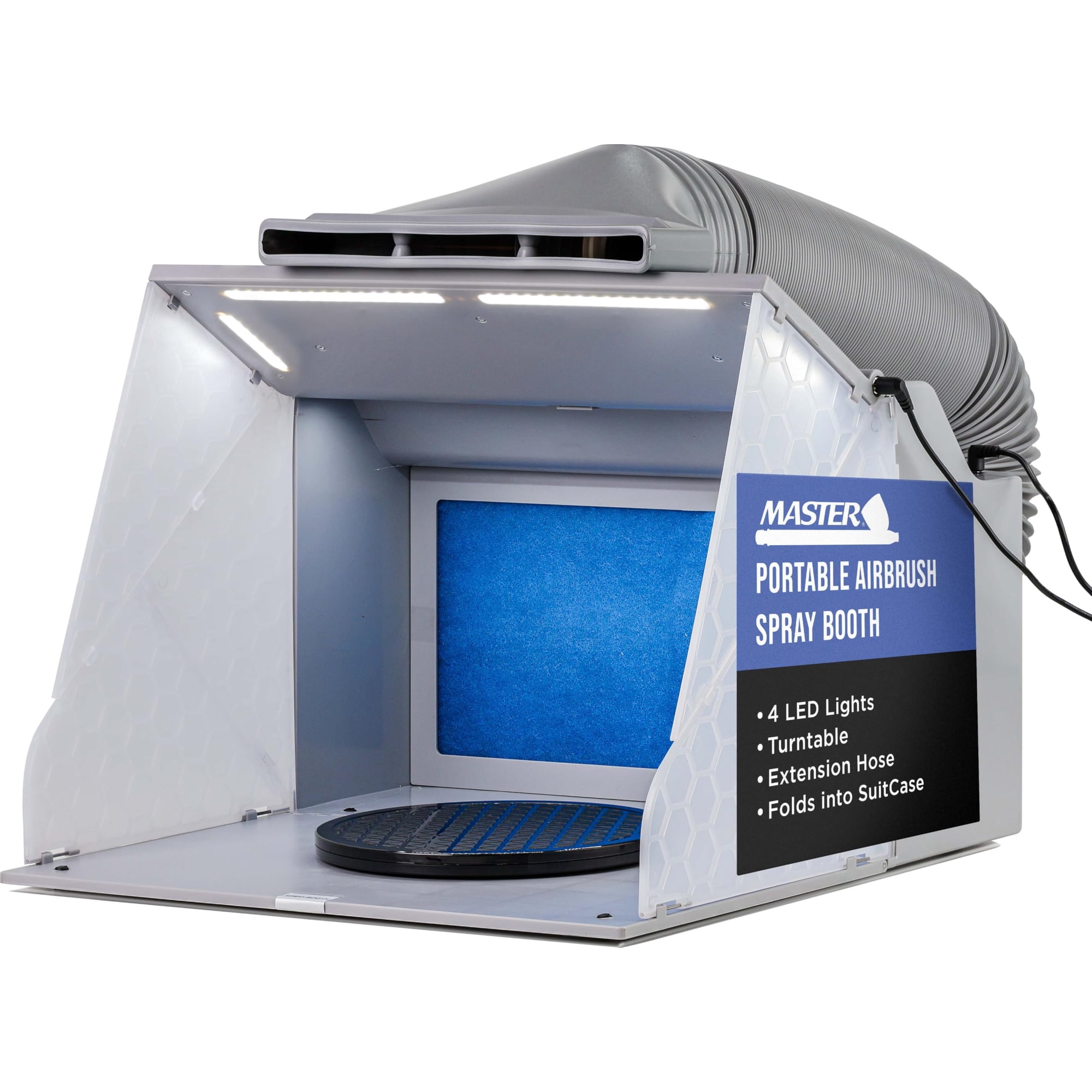 Aerógrafo Portátil Spray Booth Master Airbrush Con Ventiladores De Escape