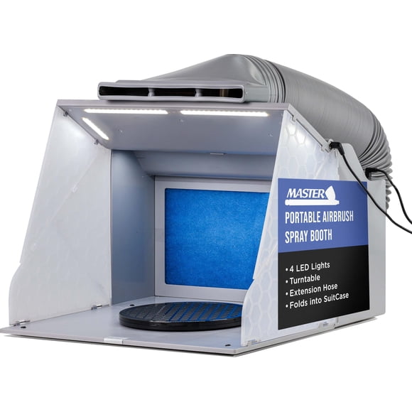 Aerógrafo portátil Spray Booth Master Airbrush con ventiladores de escape