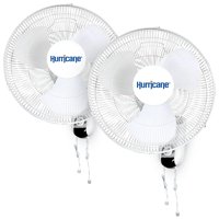 Ventilador De Pared Hurricane Classic, 16 Pulgadas, 3 Velocidades, Paquete De 2
