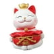thumbnail image 2 of Estatua De Gato De La Suerte, Adorno Artesanal, Contenedor De Artículos Diversos Decorativo Con Bandeja, Almacenamiento De Bolsas De La Suerte, 2 of 5