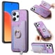 thumbnail image 1 of Funda Magnética Para Xiaomi Redmi 12 Con Billetera Y Anillo Protector Resistente Morado, 1 of 5