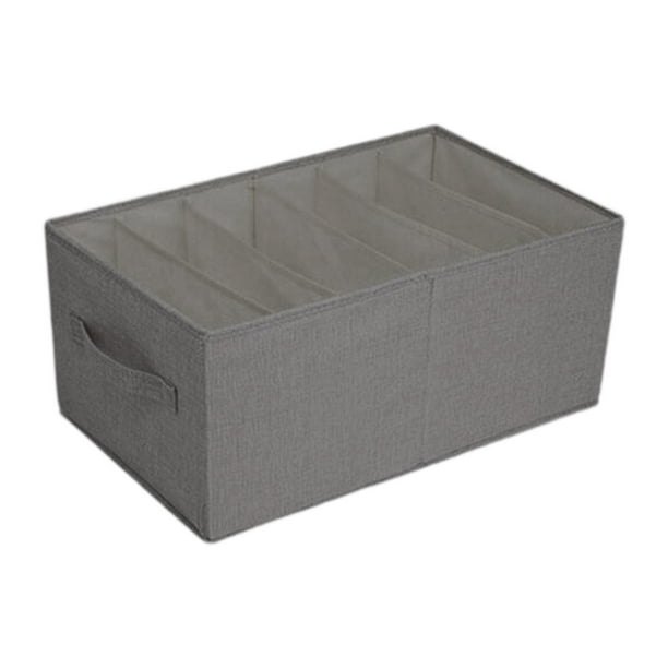 Contenedor De Almacenamiento De Ropa Contenedor De Almacenamiento Resistente Para Edredones Libros Sábanas L Gris 6 Rejillas