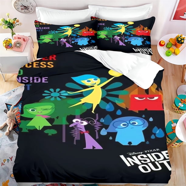 v1600 Bed Sheets Inside Out Cartoon Quilt Cover % Polyester Cute Printed Soft Bedding Custom Made Home Baby Bedroom Comforter Children Gift 3-Piece Bedding Set (1 Duvet Cover + 2 Pillow Shams) Bed She