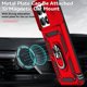 thumbnail image 2 of Funda Resistente Anillo Soporte Xiaomi 14T Privacidad Cámara Montaje Magnético Rojo, 2 of 5