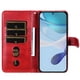 thumbnail image 5 of Funda tipo cartera para Infinix Smart10 Plus con bolsillo con cremallera y ranuras para tarjetas – Función de soporte Rojo, 5 of 5