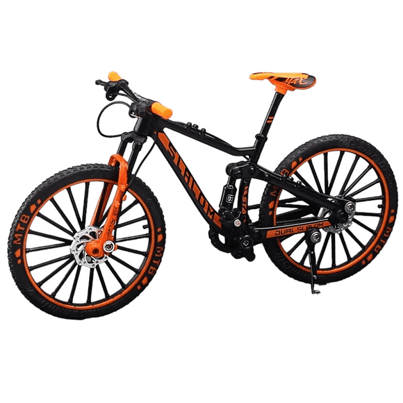 Bicicleta Escala 1:10 Mtb Naranjo/negro