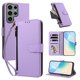 thumbnail image 2 of Funda con Billetera para [Samsung Galaxy S23 Ultra] con Bolsillo Zipper y Tarjetero Morado claro, 2 of 6