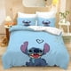 thumbnail image 1 of Stitch Comforter Bedding Sets Cute Quilt Bed Cover Duvet Cover Pillow Case 2-3 Pieces Sets Kids Adult Size, 1 of 5