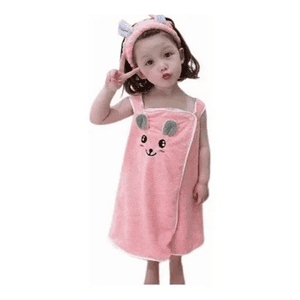 Genérico - Pack 6 Toallas De Baño Conejo Niña Cintillo Secado Rápido Surtidas