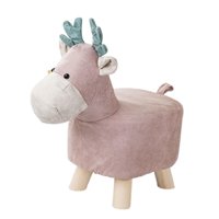 Bothyi - Animal Reposapiés De Dibujos Animados Reposapiés Otomano Para Sala De Juegos, Habitación De Invitados, Dormitorio Rosa