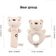 thumbnail image 4 of Organic Cotton Hand Rattle Stick, Baby Soothing Rattle Toy, 0-1 Year Old Baby Toy Rattle Bell, 4 of 5