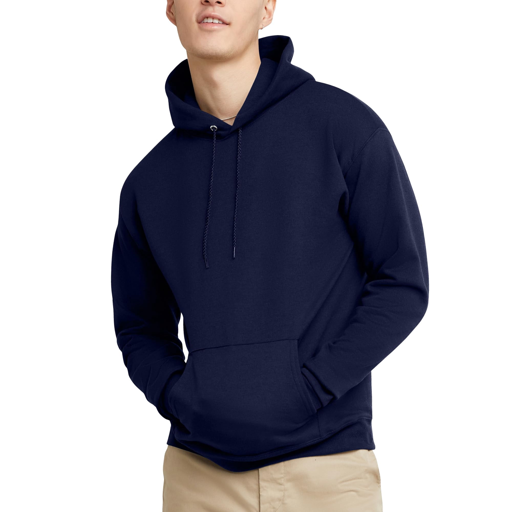 Sudadera Con Capucha Hanes Ecosmart Pullover Navy Para Hombre
