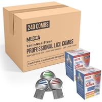 Peine Para Piojos Medca Professional De Acero Inoxidable (Paquete De 240)