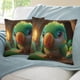 thumbnail image 3 of Loro Fundas de almohada de terciopelo con tema, regalos de funda de almohada, decoración para el hogar, cojín de lanzar, regalo de cumpleaños para fans y parejas.30*30cm., 3 of 6