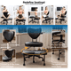 thumbnail image 1 of Upgraded Ergonomic Cross Legged Swivel Chair, Adjustable Height and PU Leather, Meditation& ADHA Chair with Back Support, Home and Office,Yoga Chair, Black, 1 of 3