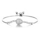 thumbnail image 1 of Brazalete Plata 925 Elegante Pulsera Gema Ovalo Brillantes plateado Talla única, 1 of 2
