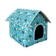 thumbnail image 3 of Refugio Para Gatos Callejeros Al Aire Libre, Resistente Al Viento, Portátil, Plegable, Resistente A La Intemperie, Casa Para Mascotas Azul, 3 of 5
