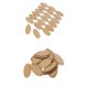 thumbnail image 3 of 50pcs tama?os mixtos piezas de madera natural sin terminar disco de recortes de madera ovalada, 3 of 5