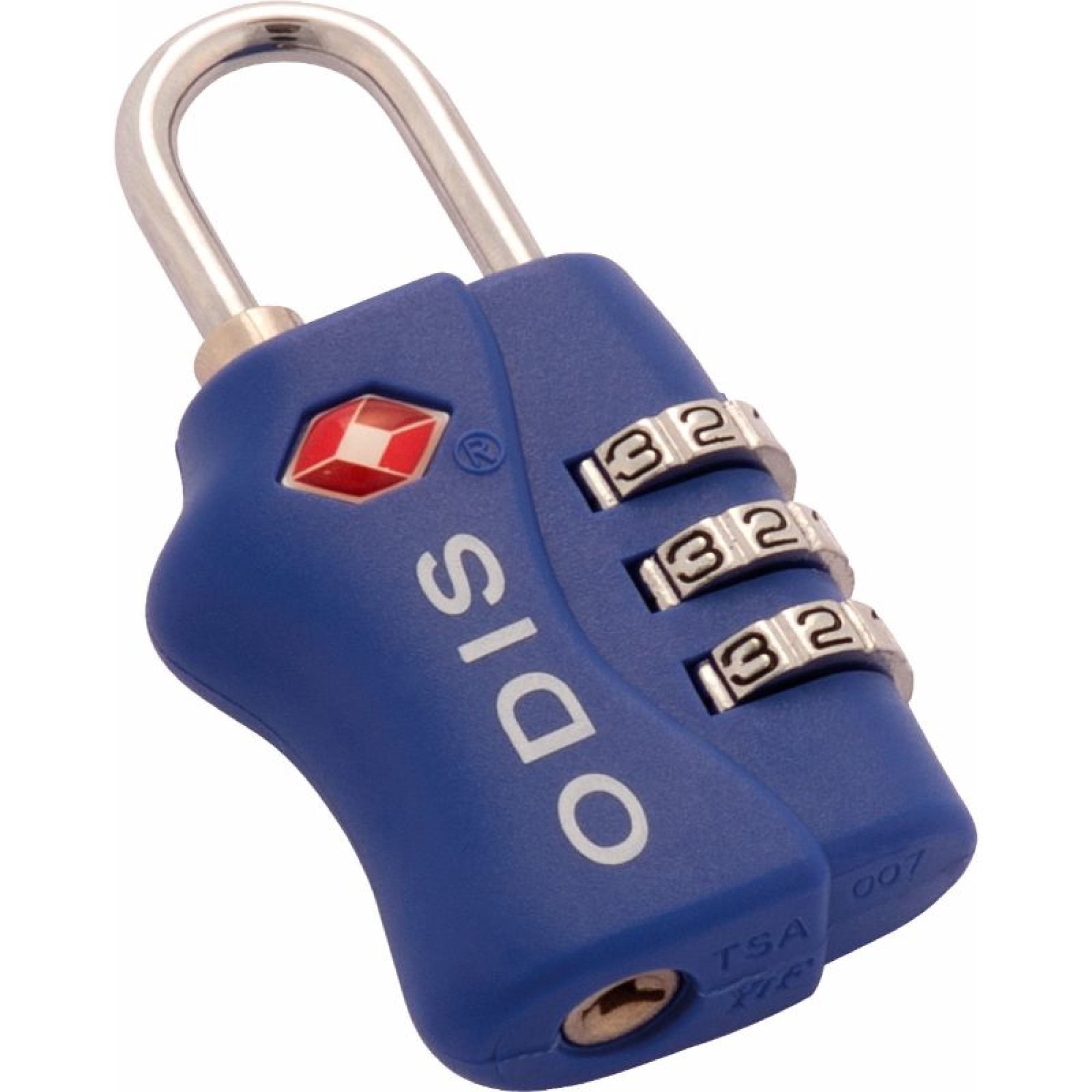 Candado TSA 33mm Azul bt Bronce Con Proteccion Plastica Odis