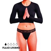 Bloodygreen - Calzón Menstrual Colaless Ligero S Negro
