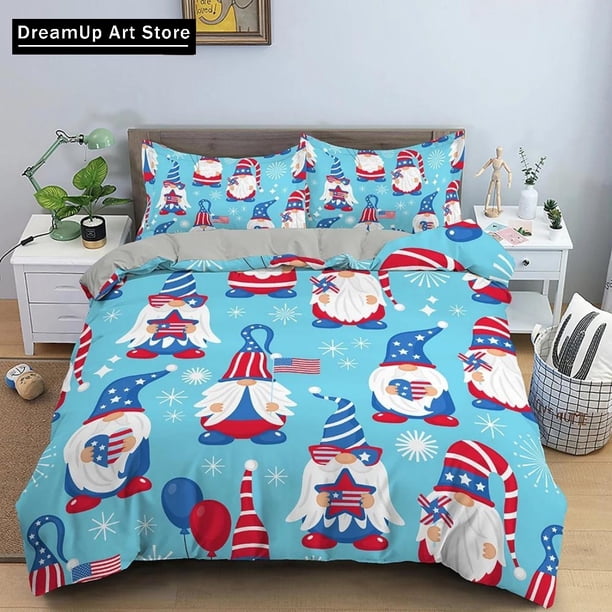 Christmas Bedding Set Santa Claus Bedding Set Duvet Cover Bed Set Quilt Cover Pillowcase